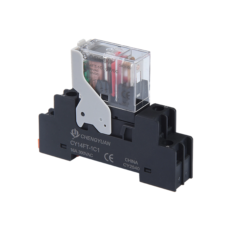 Relé CY14FT-1CL, relé SPSP, relé de pé largo 14F, relé de potência 12A 5PIN.