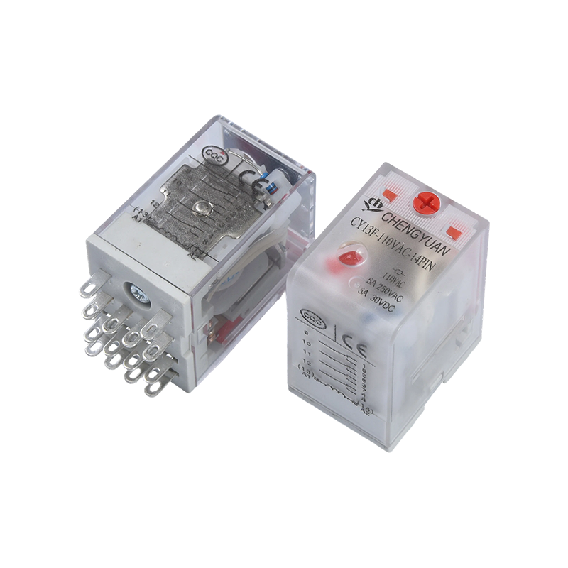 Relé CY13F, Relé de Potência 4PDT, JQX-13F, relé de potência industrial, 4PDT/4Z, MY4 LY4.14PIN